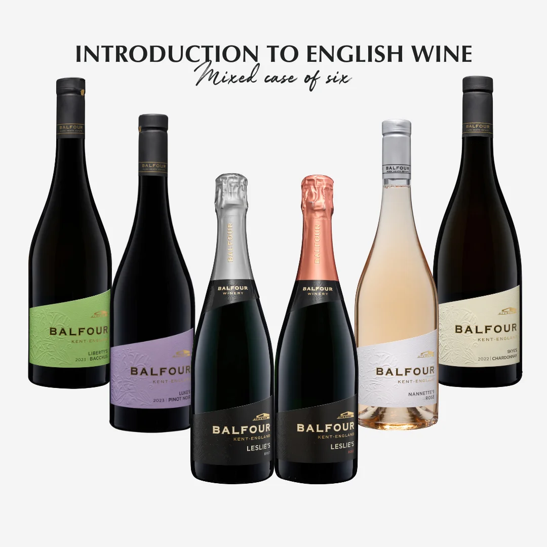 A selection of Balfour Winery English wine