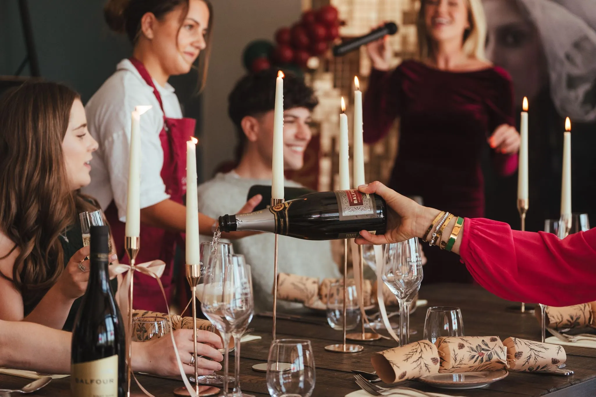 A corporate event at Balfour Winery pouring our trade wine